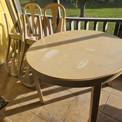 Table And 4 Chairs