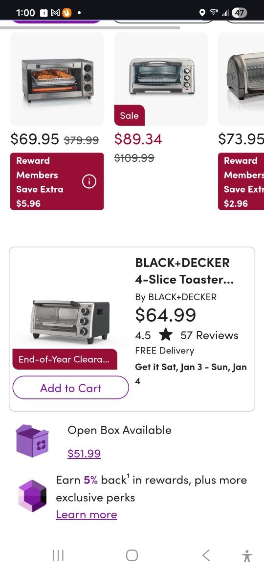 oven toaster black and decker