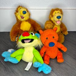 Bear in the Big Blue House Ojo Treelo Bear Lot 4 Jim Henson Plush 6"