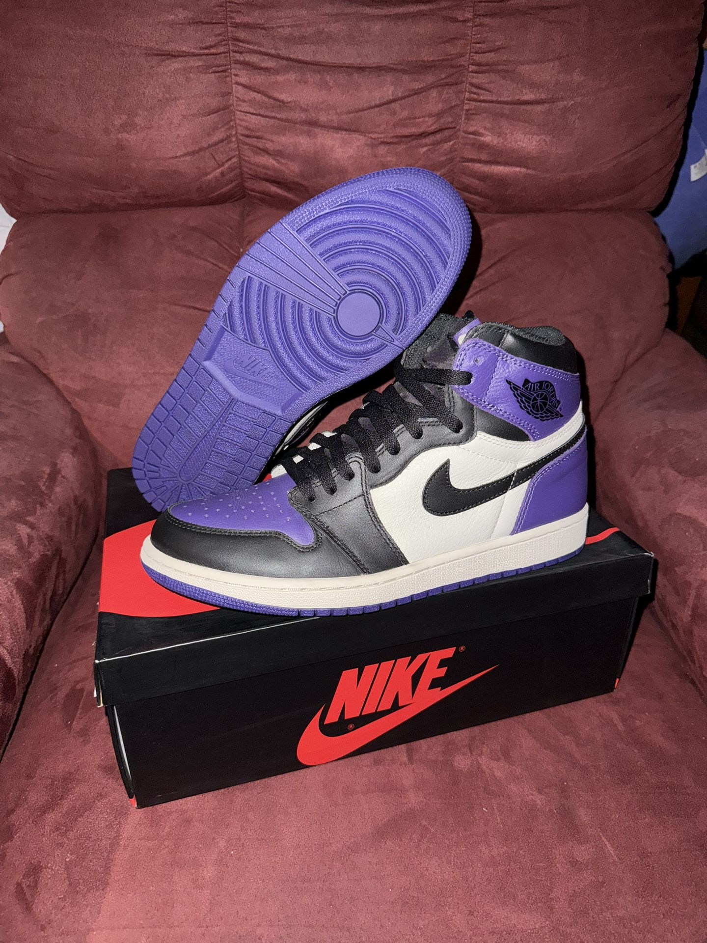 Jordan 1 High Court Purple Size 10