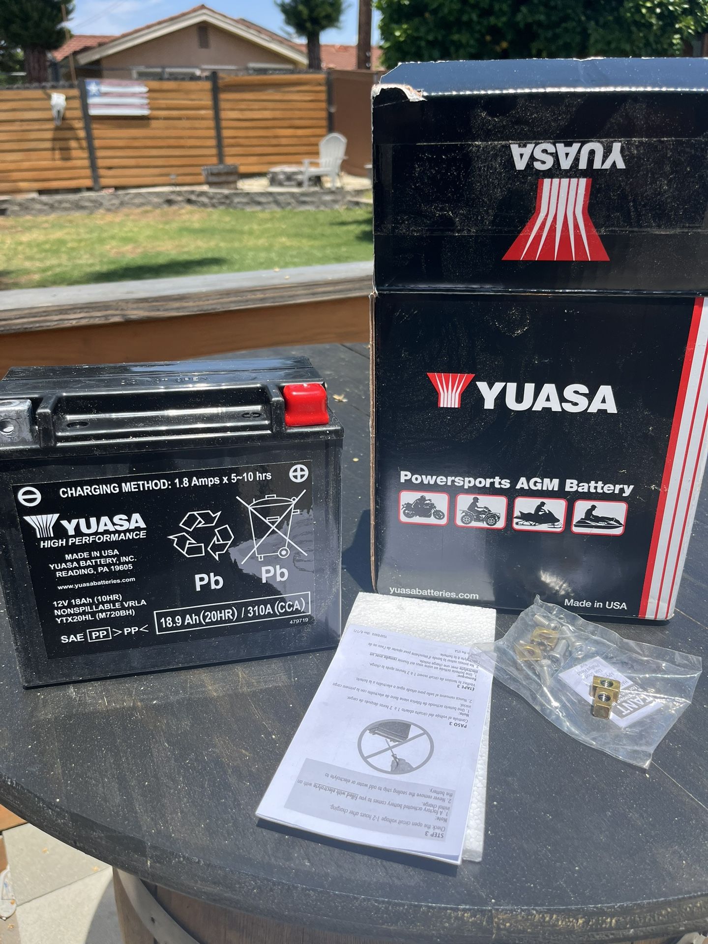 Yuana Motorcycle battery-Indian- Harley