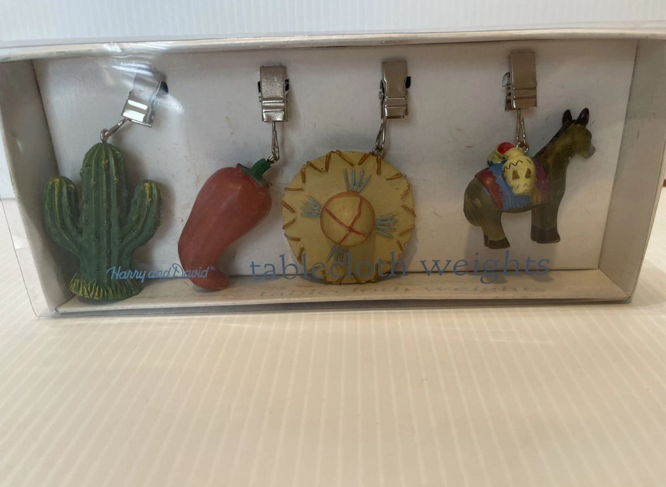 Harry And David Tablecloth Weights Mexico Theme New With Box!