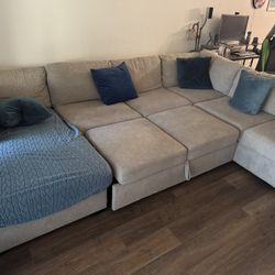 Gray Sectional Couch 