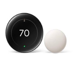 Brand new Google Nest Learning Thermostat 4th Gen with Temperature sensor 2nd Gen - Polished Silver