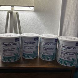 4 cans of Pepticate hypoallergenic Infant Formula