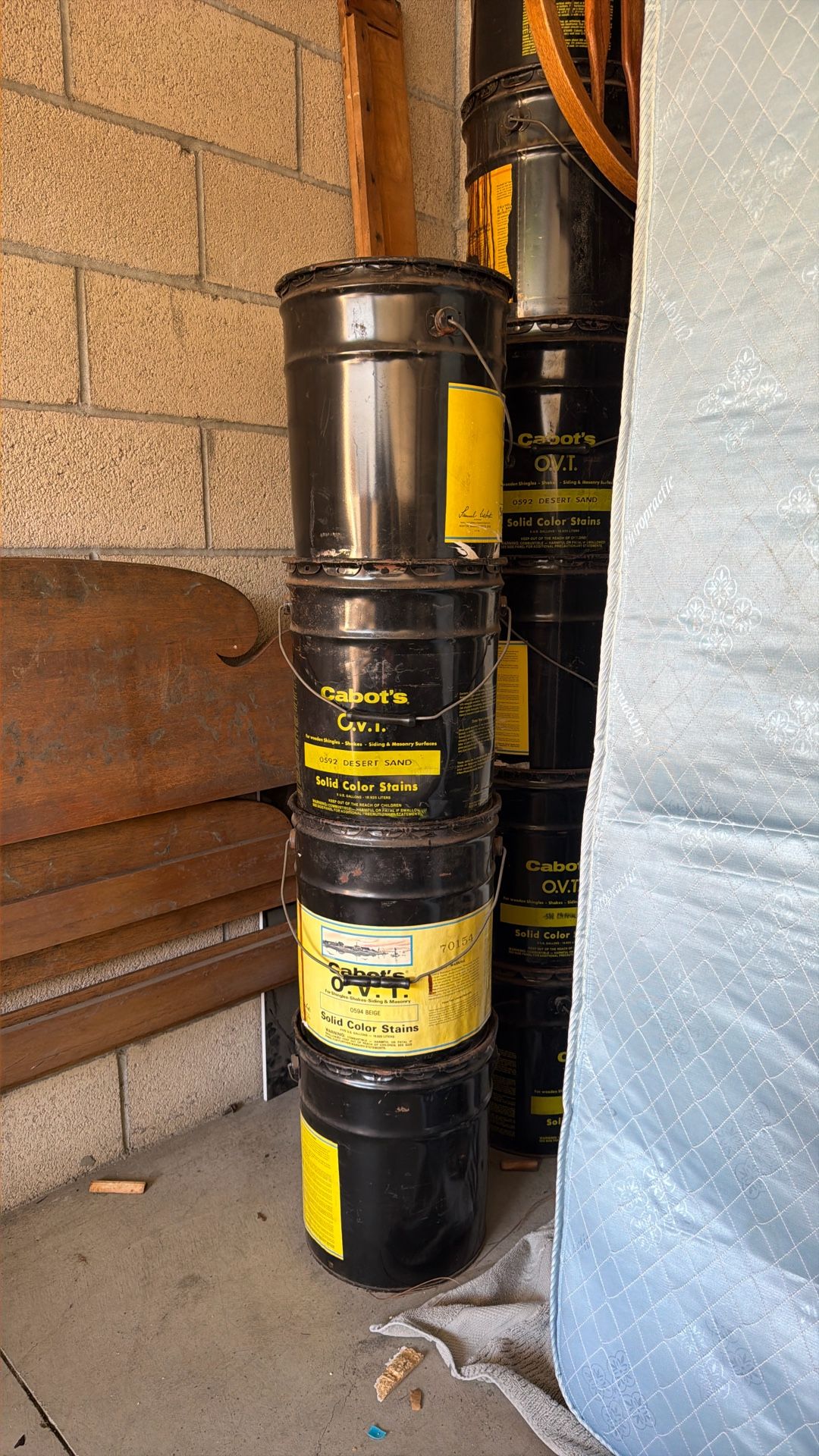 Solid Color Stains 10 Five Gallons Containers