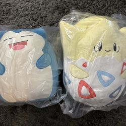pokemon squishmallow togepi and snorlax pokemon center exclusives