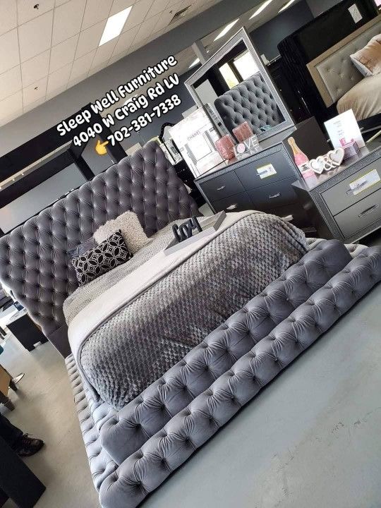 🙋♂️4pc Queen -Bedroom👉 -Furniture💲SALE