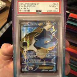 Pokemon XY #142 Blastoise EX Full Art PSA 10 POP 18
