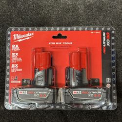 2 new M12 Milwaukee battery