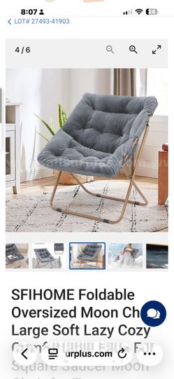 Square Saucer Moon Chair -new