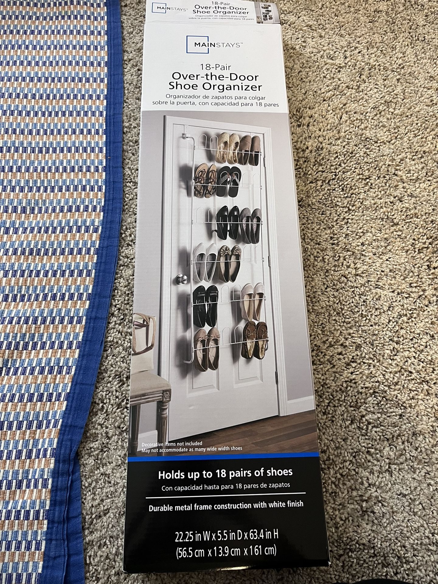 18 Pair Overdoor Shoe Organizer