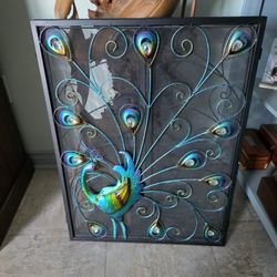 Peacock Fireplace Guard 