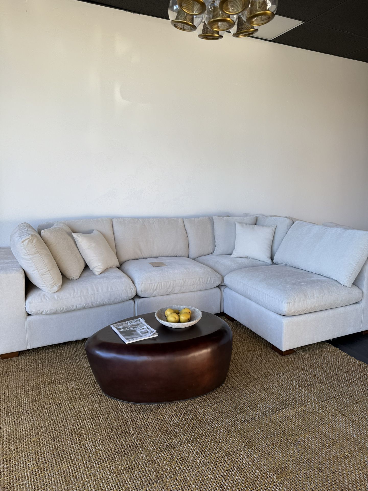 Modern Cloud Modular Sectional – 4 Seat Sofa Chaise – New – Free Delivery (San Diego)