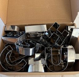 Alphabet cookie cutter