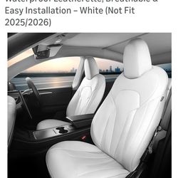 Tesla Model Y 7 seater seat covers  - White (open box)