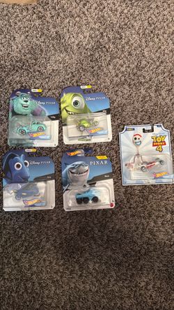 Hot Wheels Disney Pixar Character Cars Set of 5