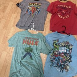 Men’s Large Super Hero T Shirt Lot