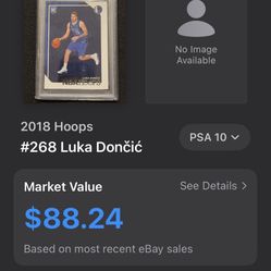 2018 Panini Hoops Luka Dončić Number 268 Psa 10