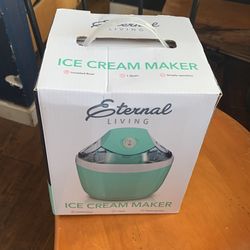 Eternal Living Ice Cream Maker 1 Quart Insulated Bowl Frozen Treat Machine