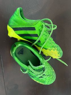 Adidas Kids Predator Soccer Cleats - Neon Green with Yellow Accents
