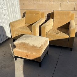 FREE Chairs W/ottoman. 