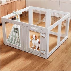 Homelio Clear Acrylic Dog Playpen
