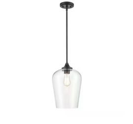 Millennium Lighting 10 in. 1-Light Mini Pendant, Matte Black