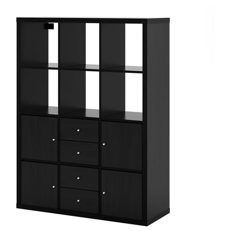 IKEA KALLAX Shelf Unit With 6 Inserts