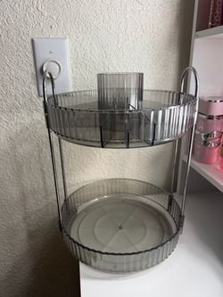 2-Tier Rotating Makeup Organizer