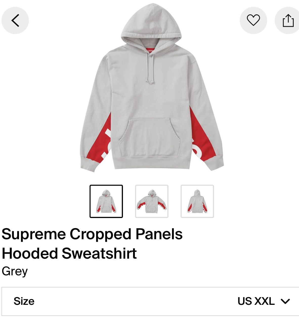 Supreme Hoodie XXL New