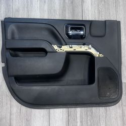 14-19 Chevrolet Silverado GMC Sierra interior Door Trim Panel black OEM (contact info removed)7