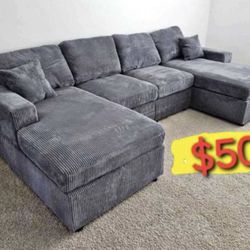 Sectional Couch Double Chase