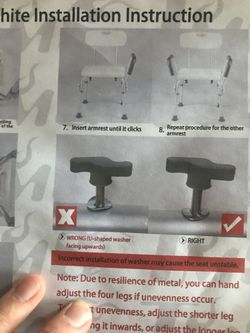 Brand new handicap bath seat. Never been used. Just out of the box