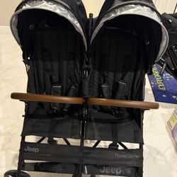 Jeep PowerGlyde Plus Side X Side Double Stroller