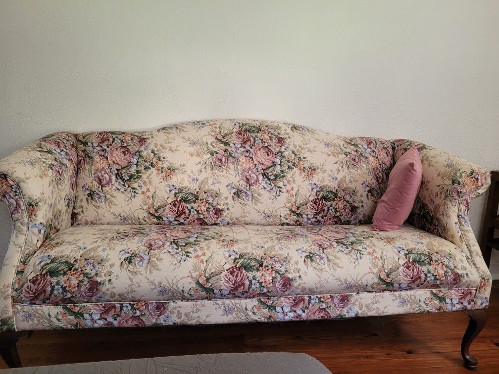 Floral Couch & Chair