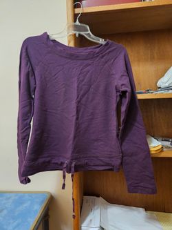 Athletic Works Purple L/S Pullover Small Vintage