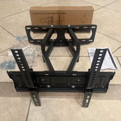New In Box 26 To 65 Inch Swivel Til Articulating TV Television Wall Mount Bracket Stand 400x400 VESA With Mounting Hardwares 