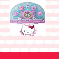 Hello Kitty Pink Character Tea Party 13 Piece Set New