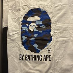 Bape Tee Blue/White