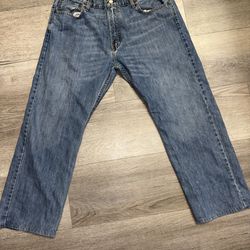 Levi's 569 Men's Loose Straight Fit Jeans, Size 36x30, Blue Denim, 100% Cotton