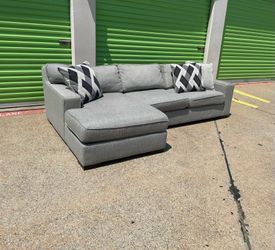 Free Delivery - Modern Grey Sectional Set