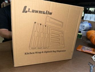 Kitchen Drawer Organizer, 9 in 1 Sandwich Storage Bag Organizer & Foil Wrap D...