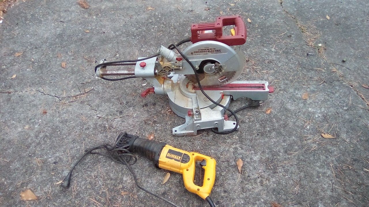 Chicago Miter Saw +DeWalt Sawzaw