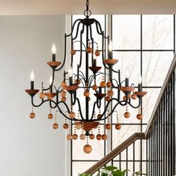 Minka-Lavery Colonial Charm 9-Light Large Chandelier
