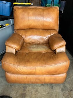 Electric leather recliner