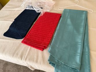 6- Oval tablecloth 58 x 82 inches all have been dry cleaned $20 for the lot