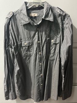 Men’s Anchor Blue Long Sleeve Shirt