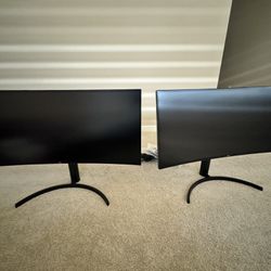 3 Curved Computer Monitors