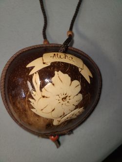 Hawaiian coconut coin purse